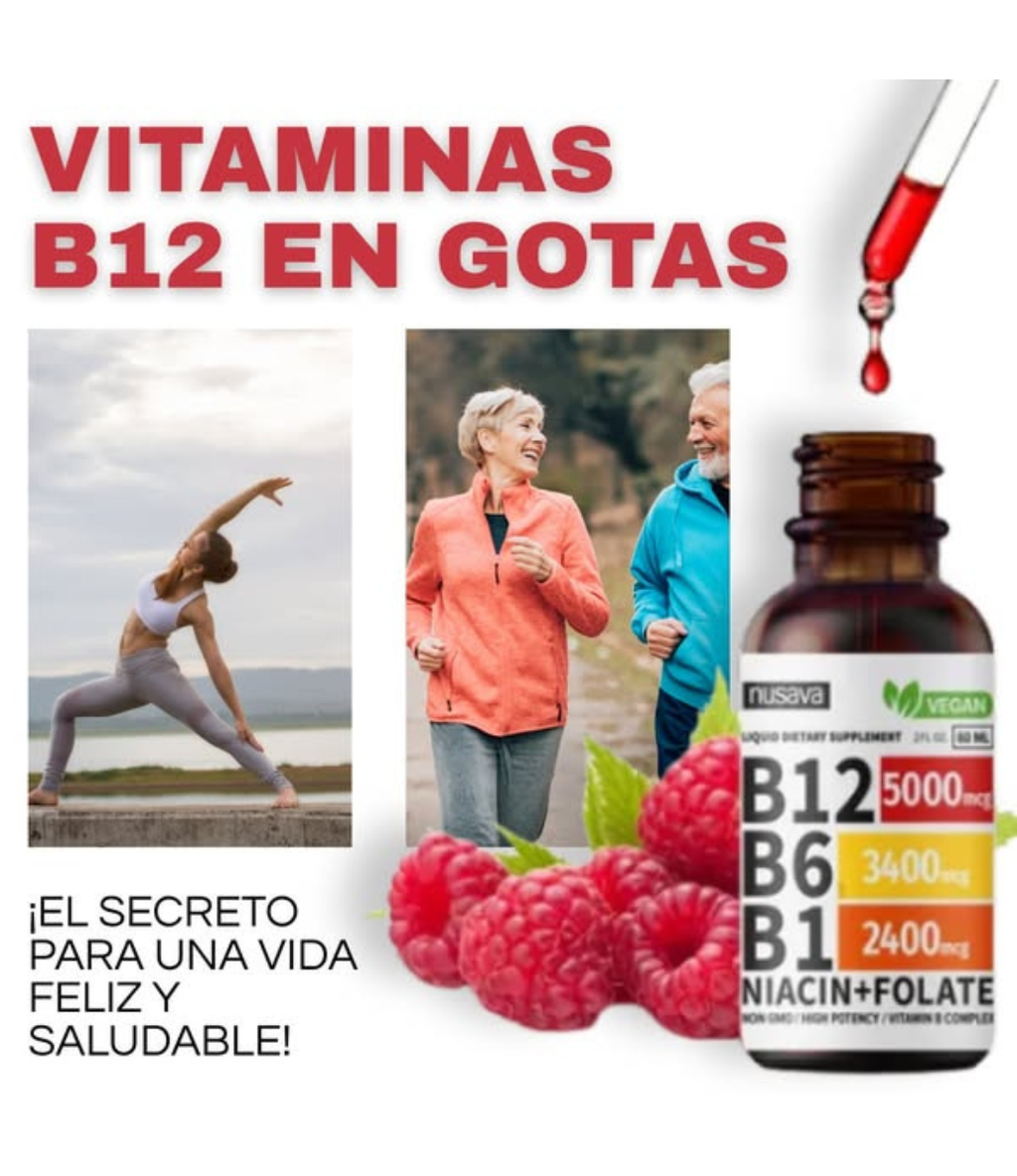 Vitamina B12+ B6 + B1 : Apoya al Sistema Nervioso y Claridad Mental ✨