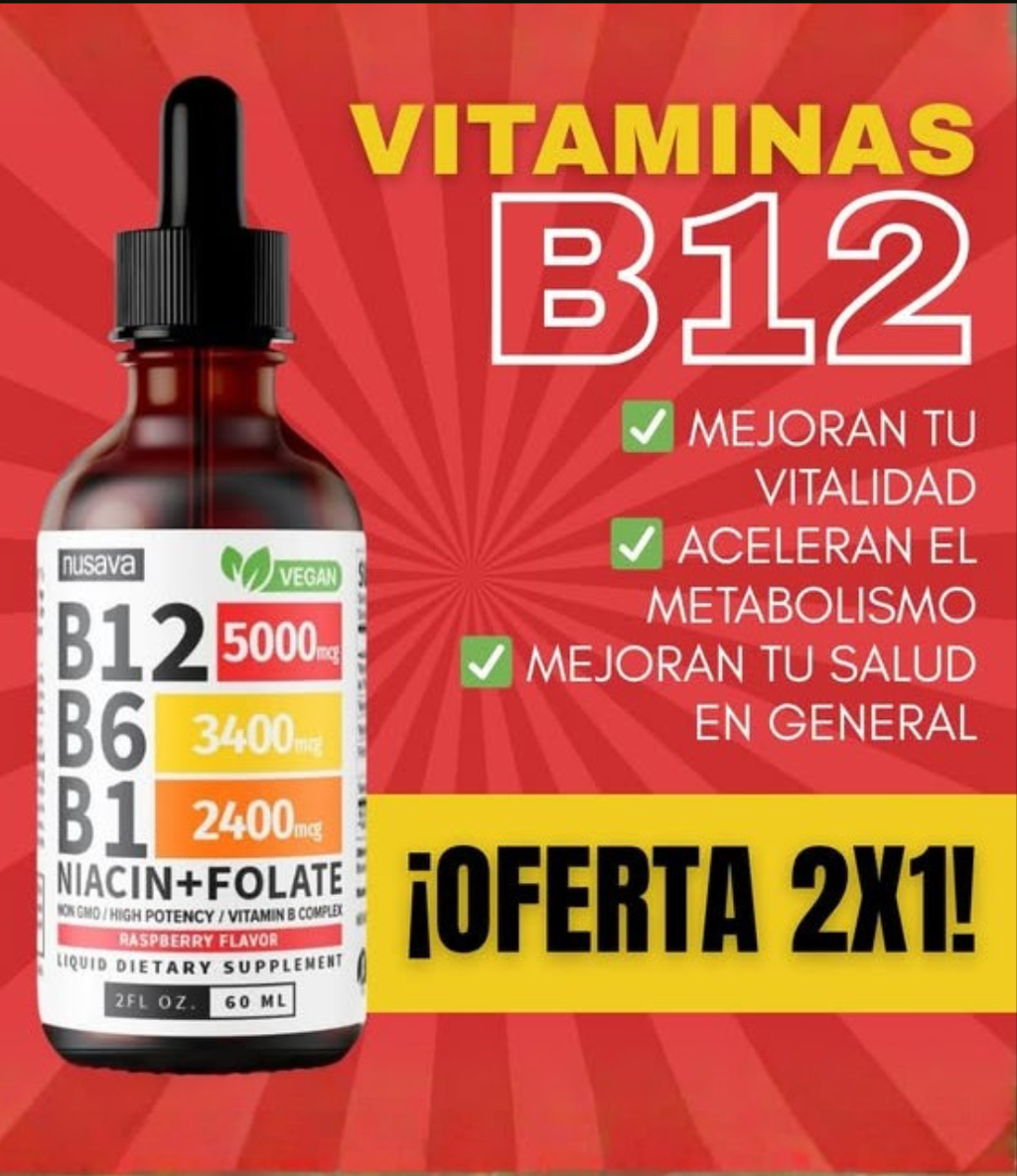 Vitamina B12+ B6 + B1 : Apoya al Sistema Nervioso y Claridad Mental ✨